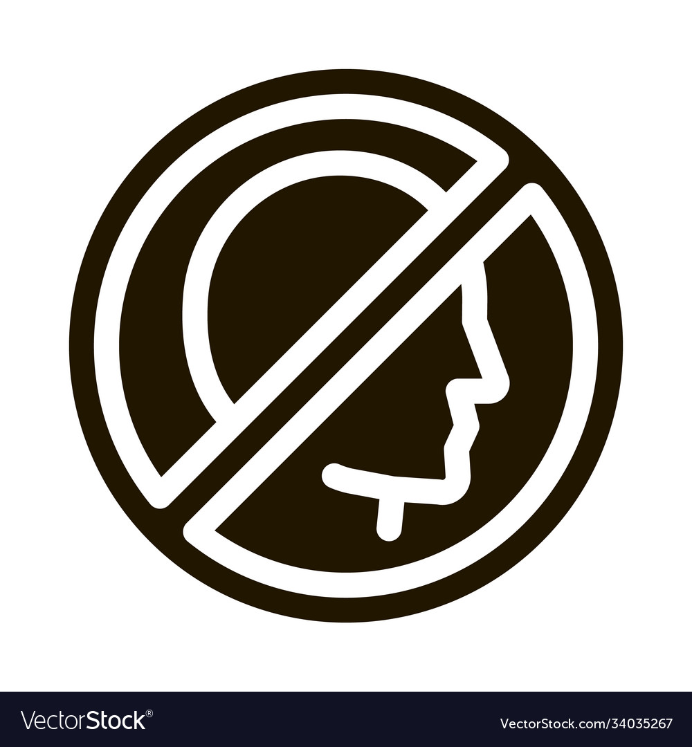 Prohibieren Persönlichkeit Ikone glyph