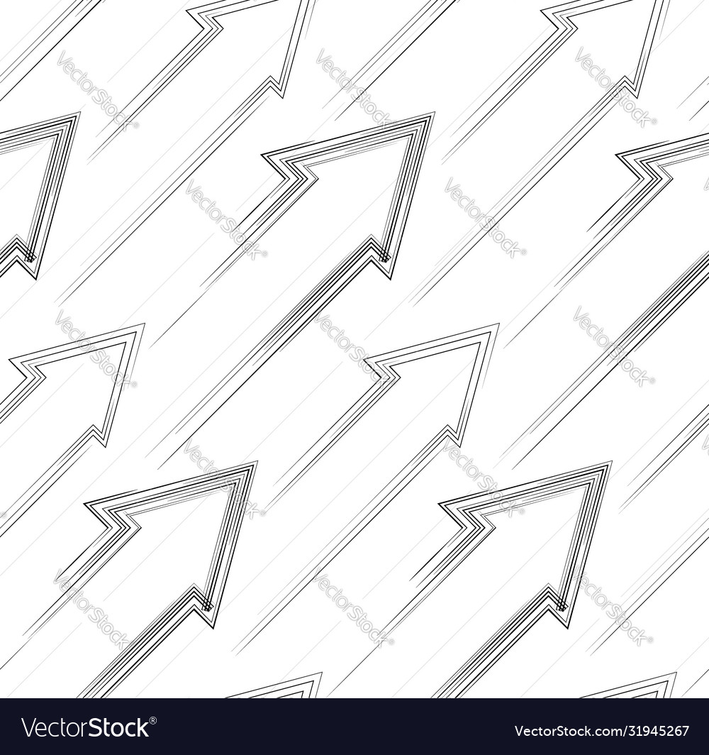 Seamless pattern dashed diagonal arrows vector image Seamless pattern dashed diagonal arrows