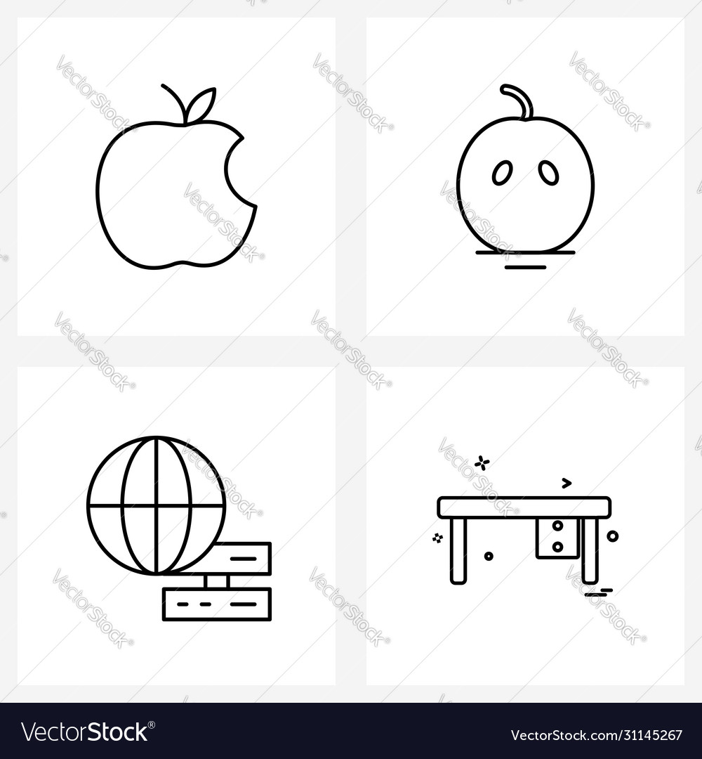 Set 4 ui icons and symbols for apple global