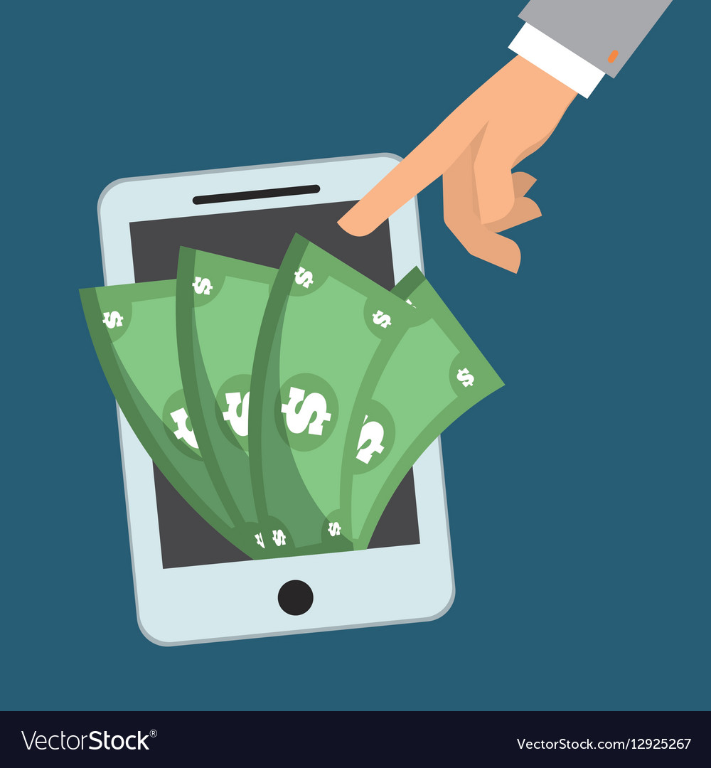 Smartphone Geld digitale App