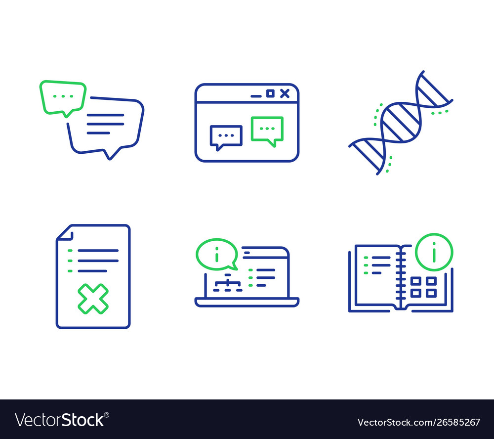 Text message online documentation and reject file vector image Text message online documentation and reject file