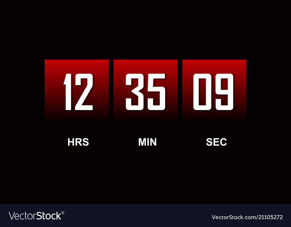 countdown template royalty free vector image vectorstock