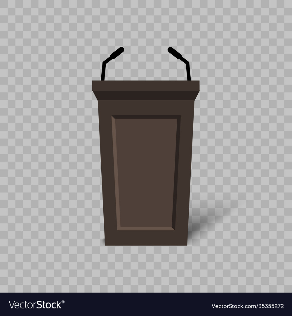 Debate podium rostrum or wooden tribune