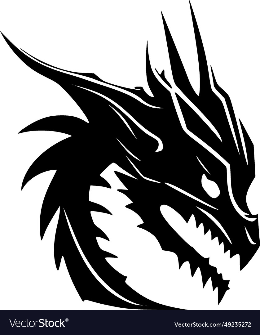 Dragons - minimalist and simple silhouette