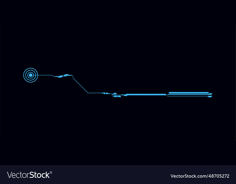 Futuristic design element circle and line
