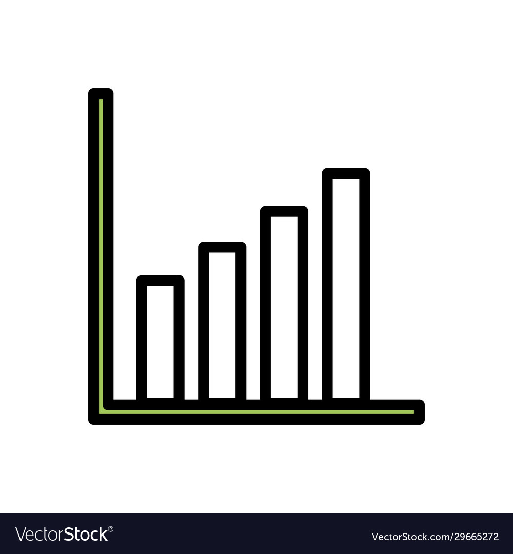 Isolated workflow bars line and fill style icon
