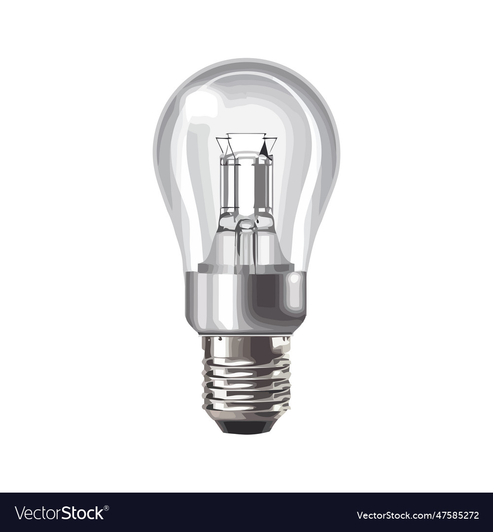 Light Bulb With Efficient Electricity Royalty Free Vector