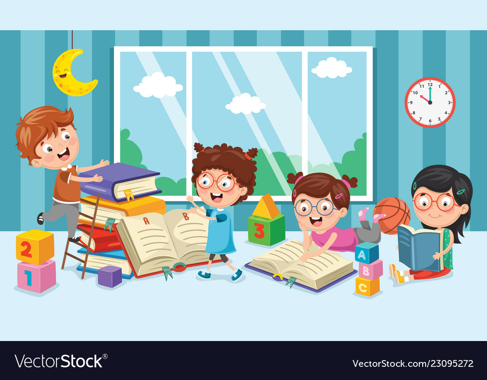 Of Preschool Children Royalty Free Vector Image Of Preschool Children Royalty Free Vector Image