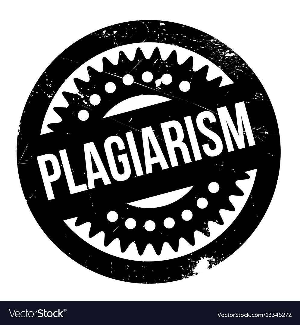 Plagiarism rubber stamp Royalty Free Vector Image