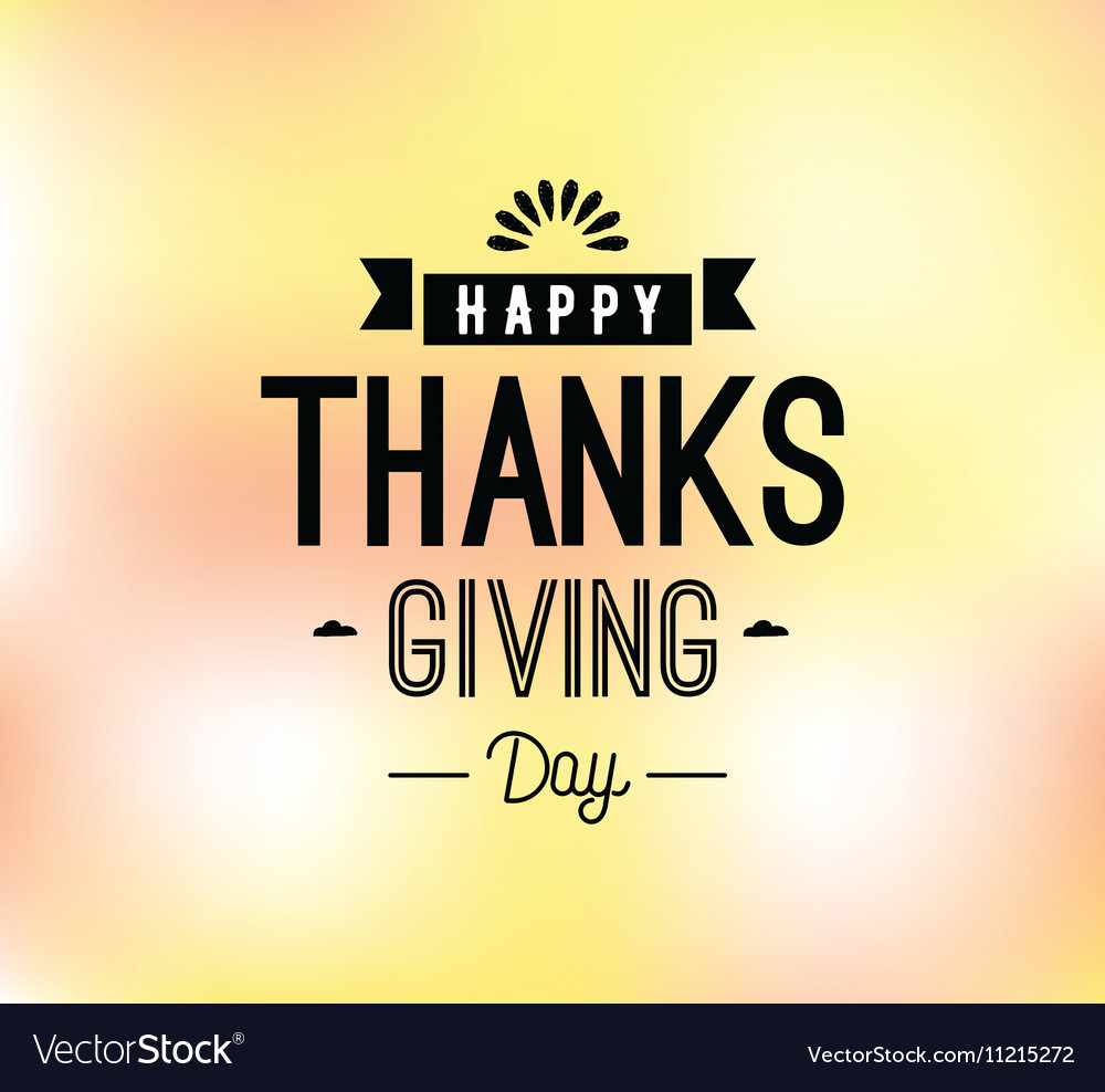 Thanksgiving day typography set