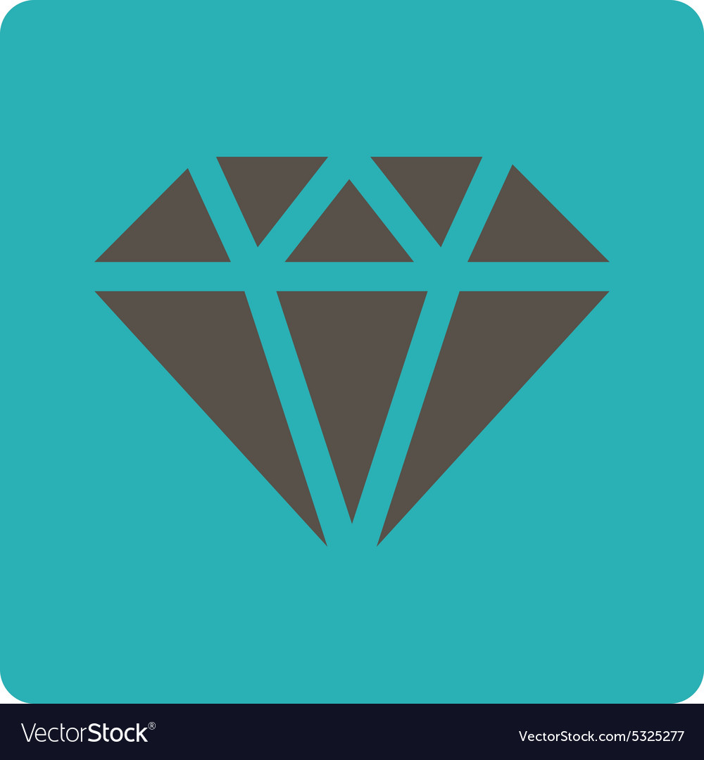 Diamond icon from commerce buttons overcolor set