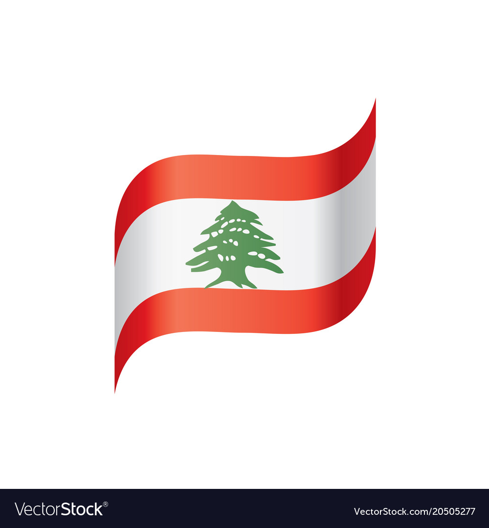 Lebanese flag Royalty Free Vector Image - VectorStock