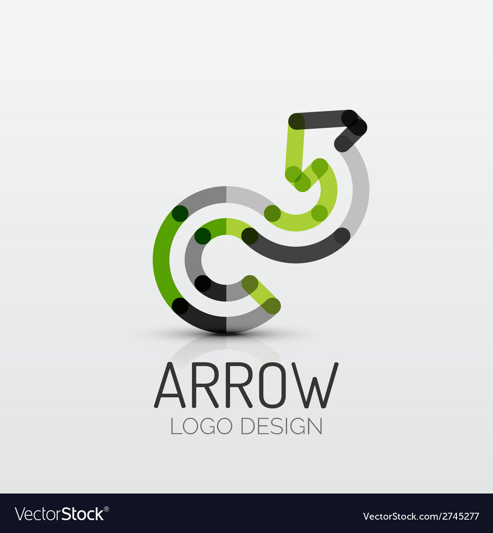 Rotation arrow company logo business concept