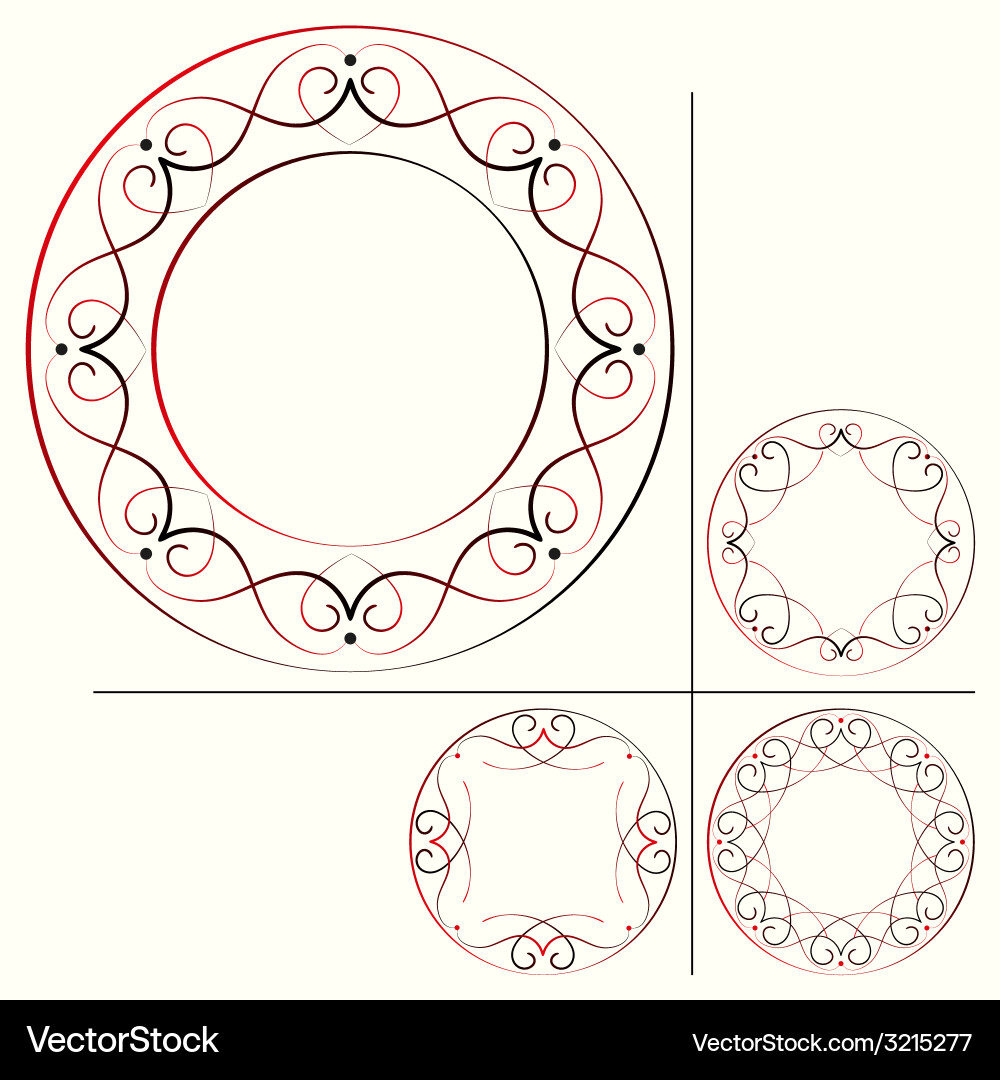 Set retro frames Royalty Free Vector Image - VectorStock