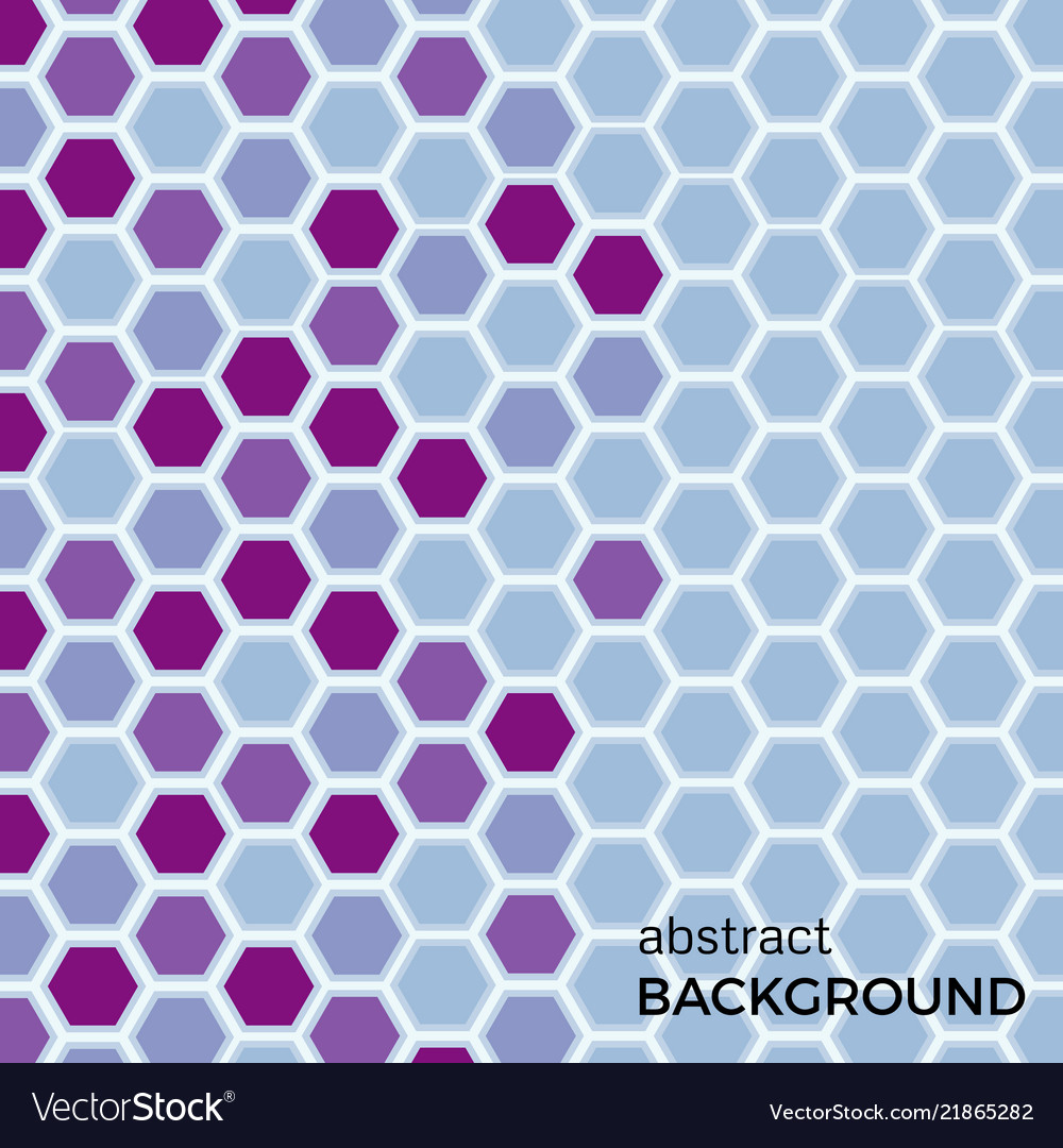 Abstract background with color hexagons elements vector image Abstract background with color hexagons elements