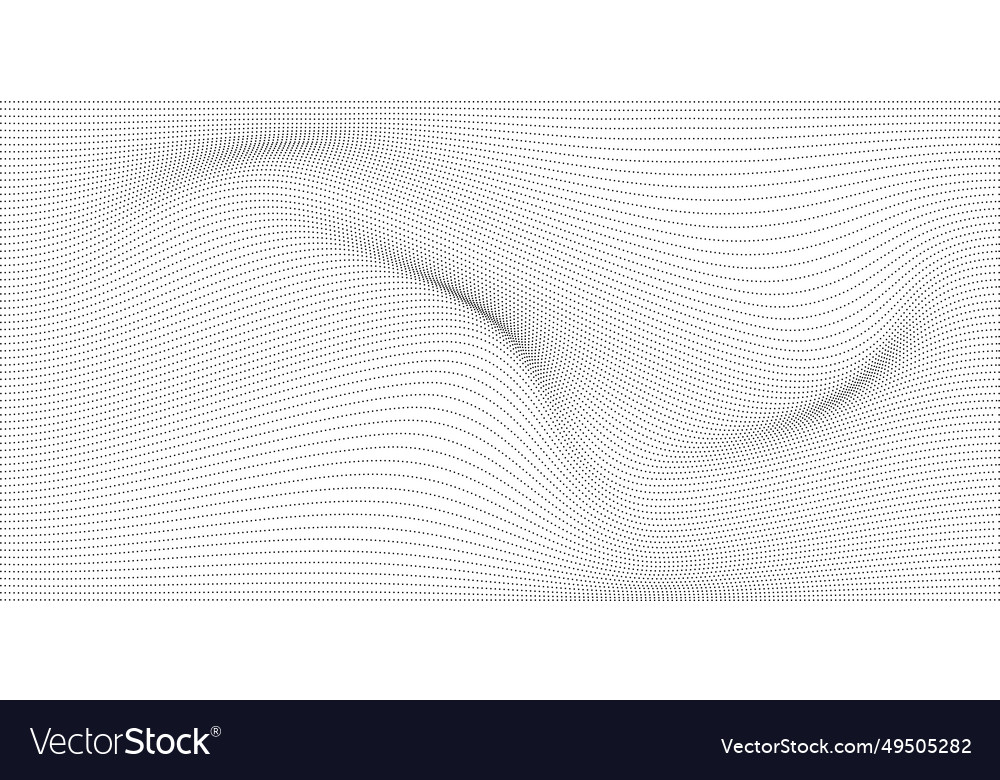 Abstract black and white wave background