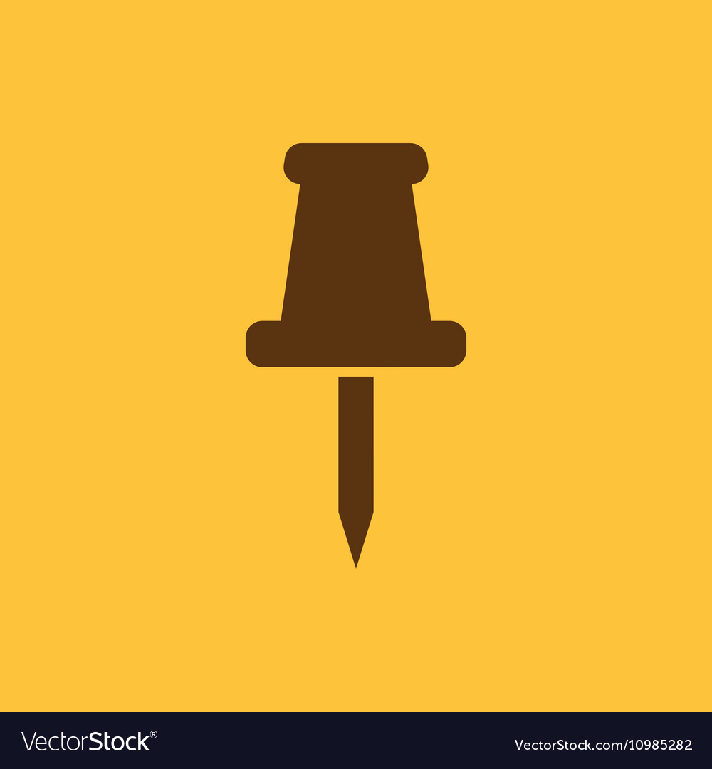 Push pin icon memo and note attachment