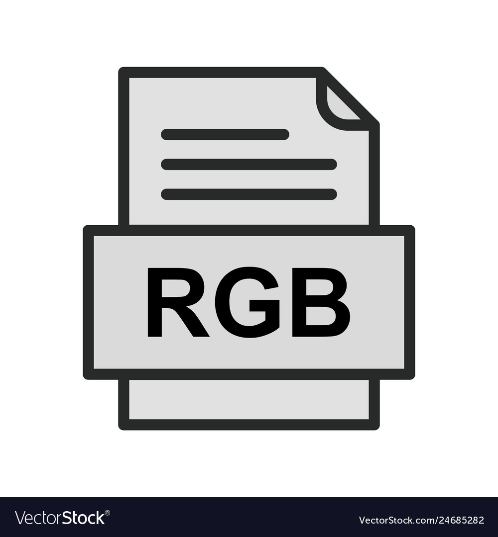 Rgb file document icon