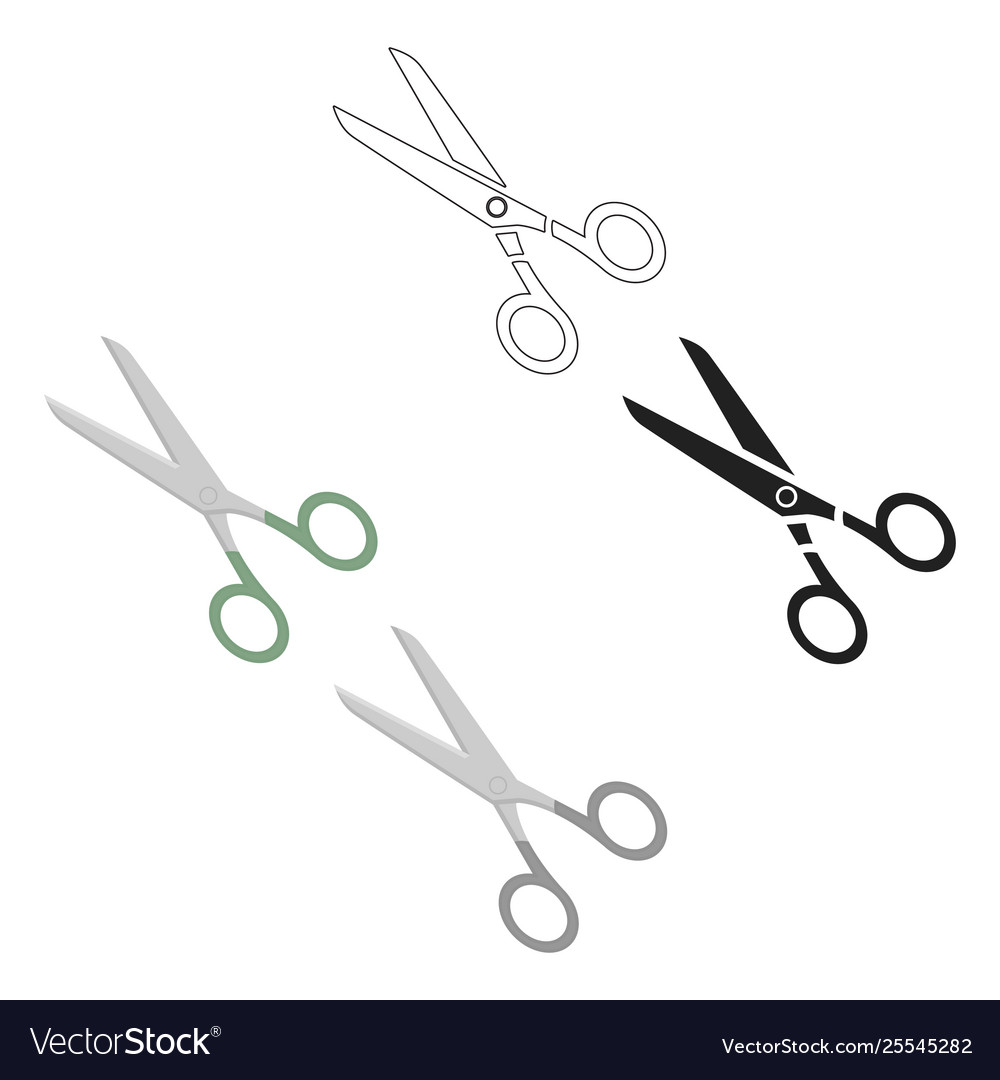 Scissors icon for web vector image Scissors icon for web