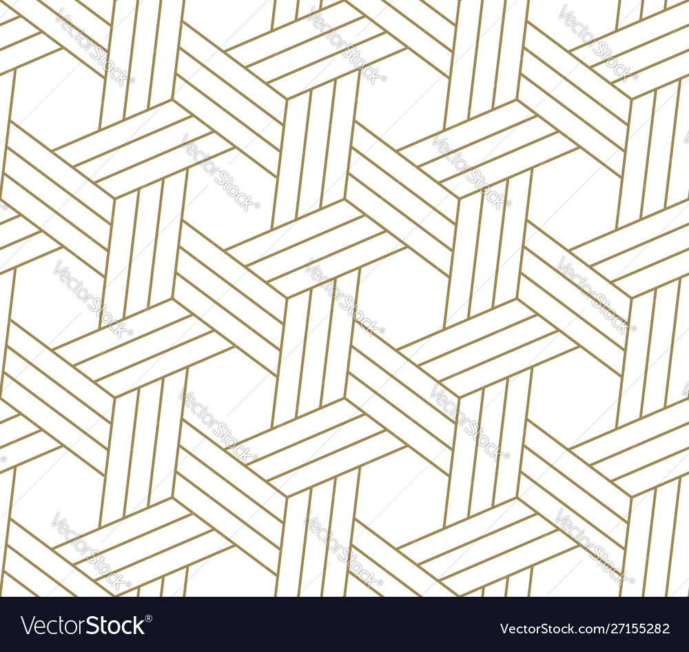 Seamless pattern with abstract geometric line vector image Seamless pattern with abstract geometric line