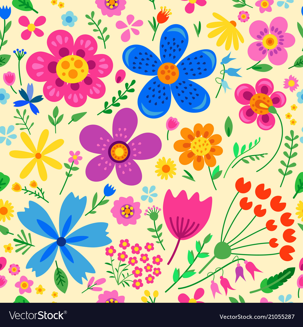 Amazing floral seamless pattern