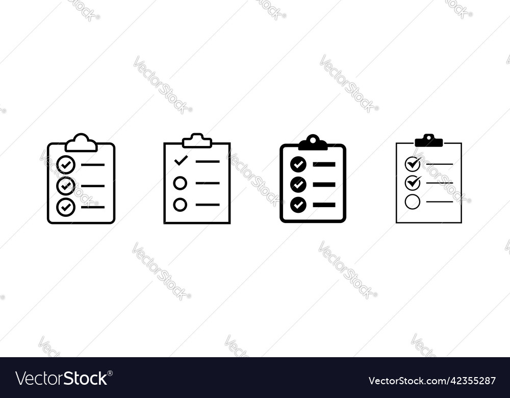 Clipboard icon design element suitable