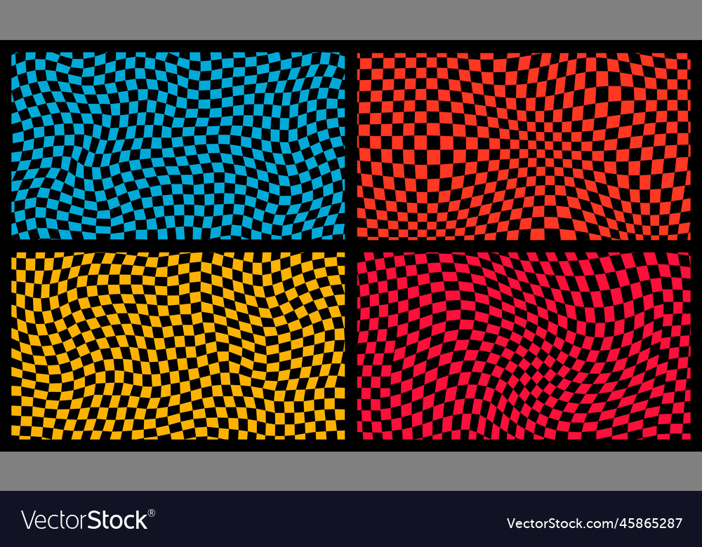 Groovy retro pattern background in psychedelic vector image Groovy retro pattern background in psychedelic