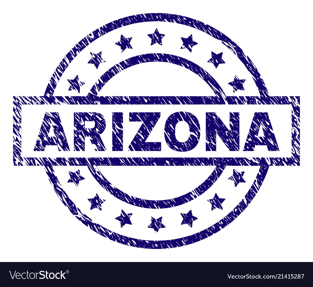 Grunge textured arizona stamp seal