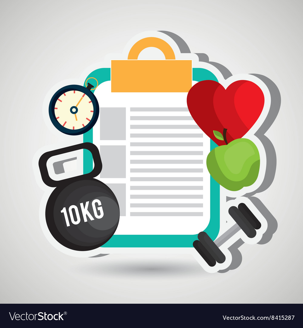 Healthy lifestyle design Royalty Free Vector Image