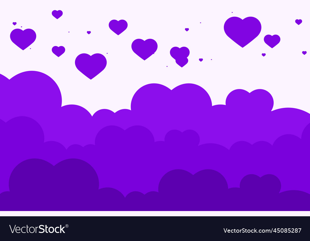 Heart cloud pattern background