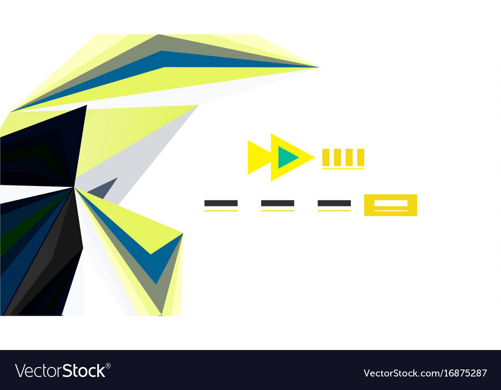 Modern triangle presentation template