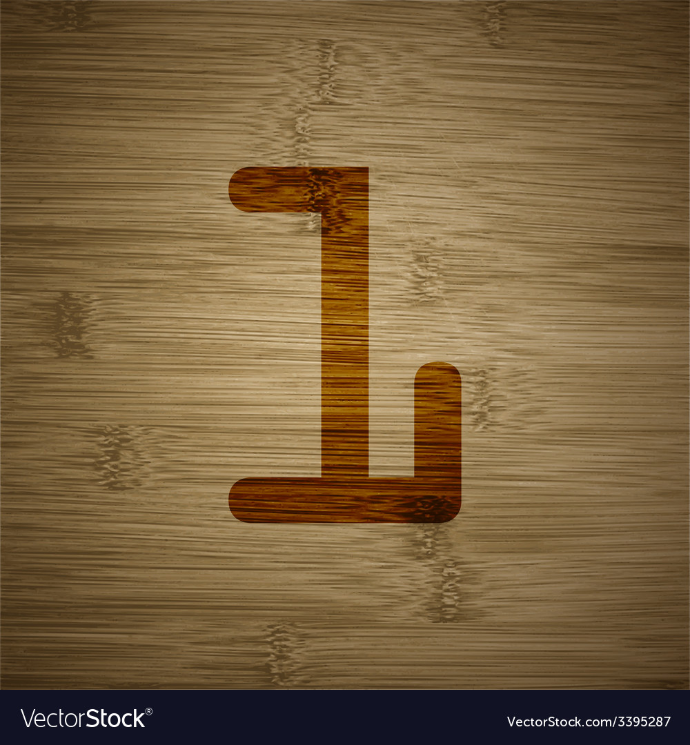 Number one icon symbol flat modern web design