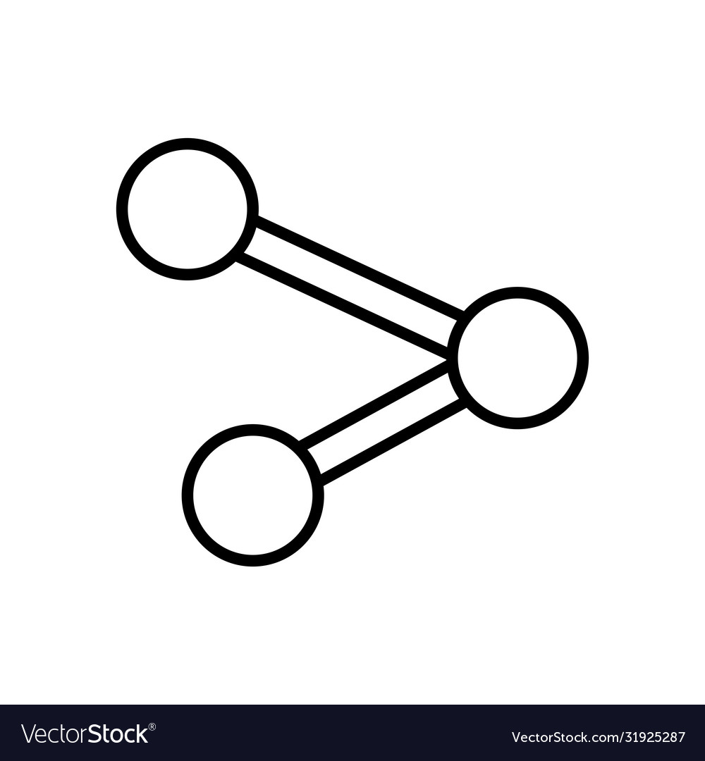 Web icons concept share symbol icon line style