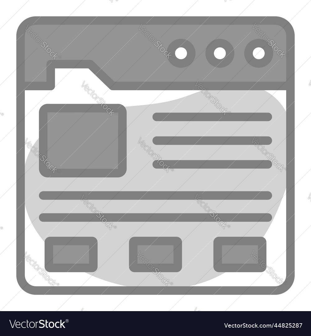 Web-Template-Symbol-Benutzeroberfläche als einfache