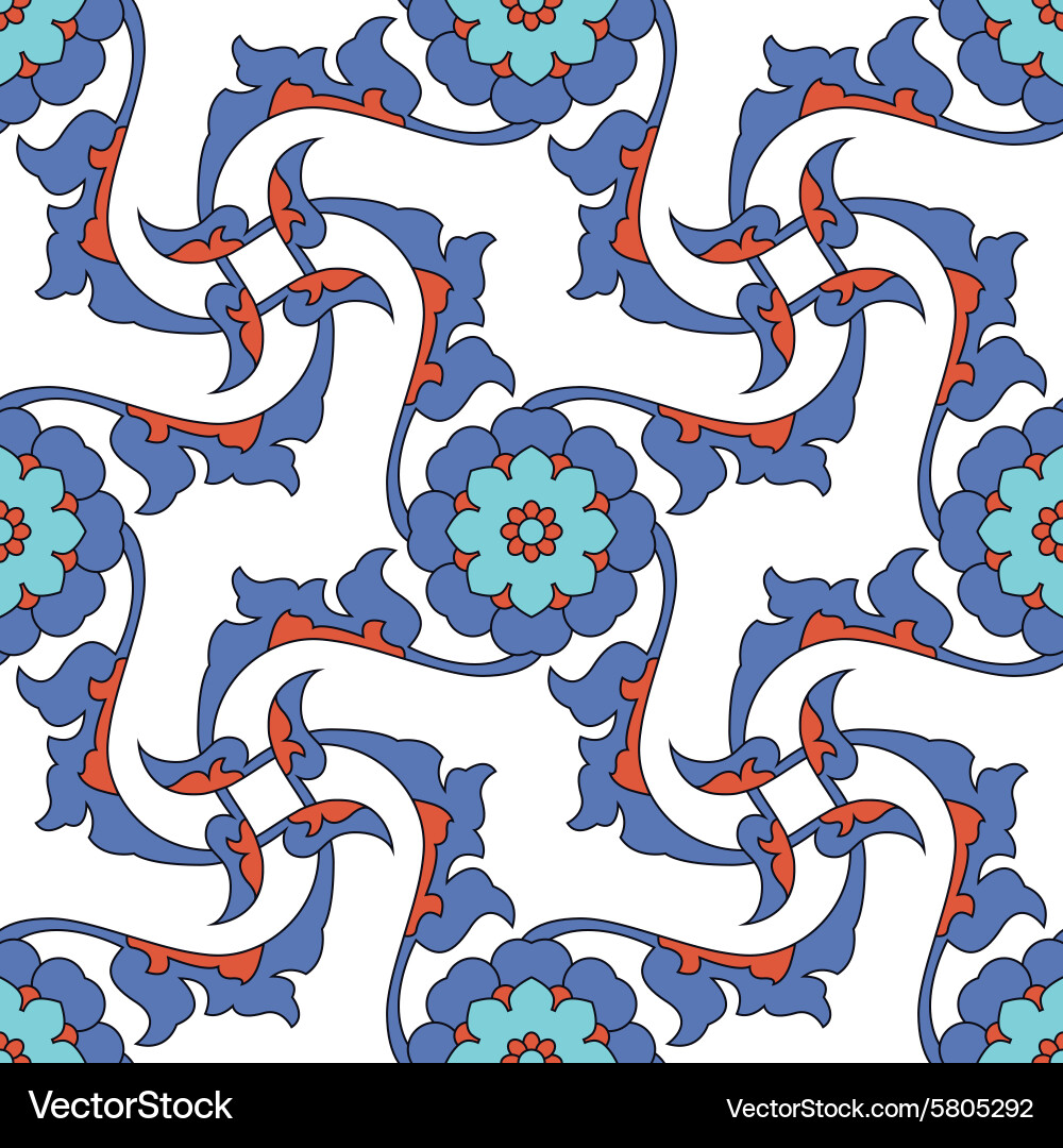 Arabesque seamless pattern Royalty Free Vector Image