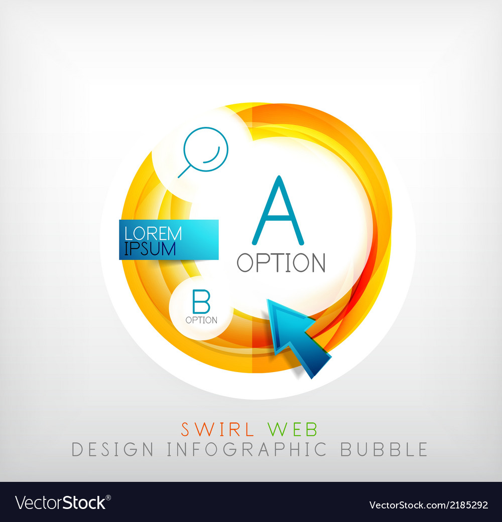 Circle web design bubble infographic elements