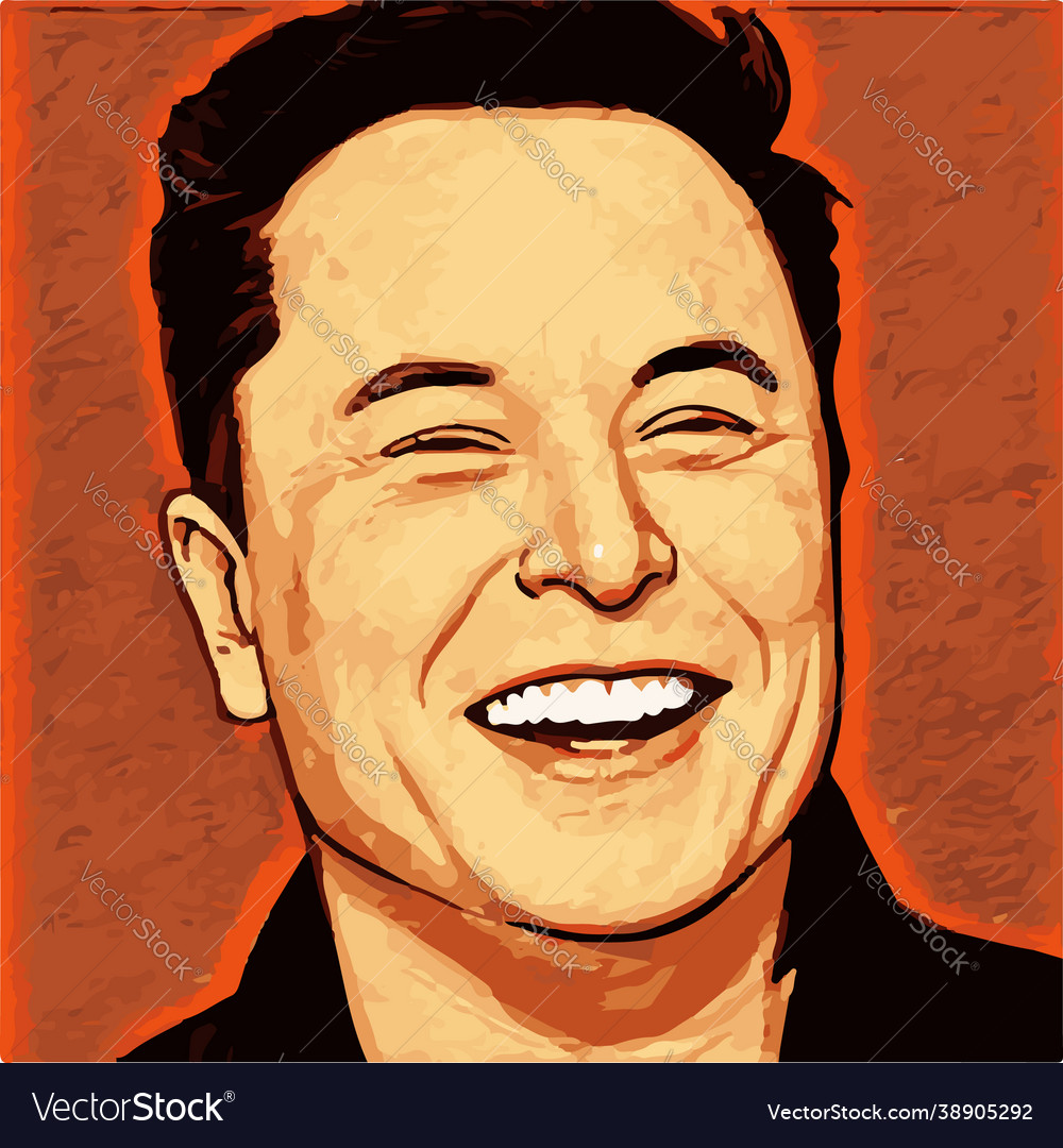 Elon musk Royalty Free Vector Image - VectorStock