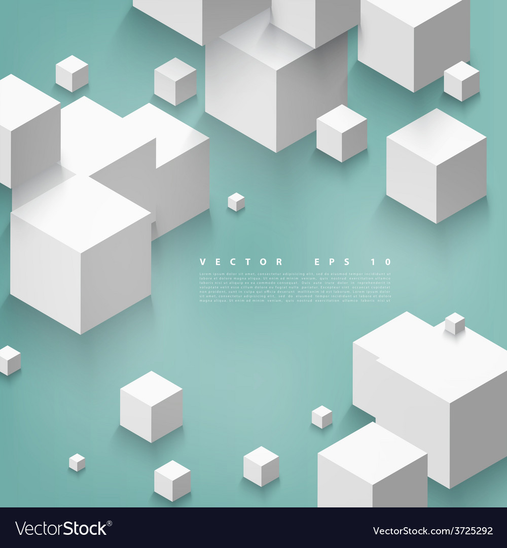 Geometric Cube Pattern
