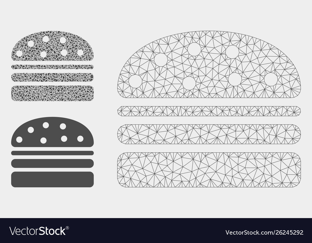 Hamburger mesh network model and triangle
