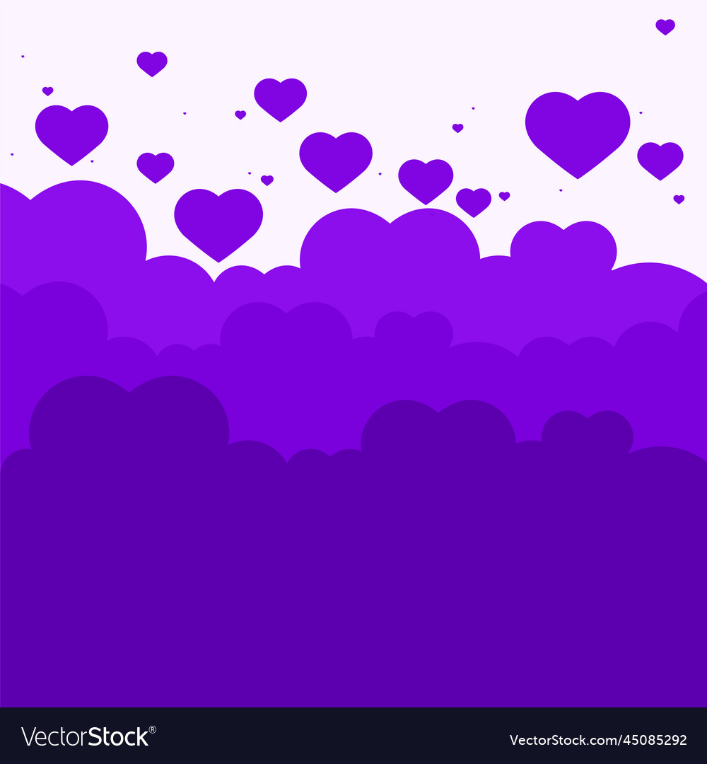 Heart cloud pattern background