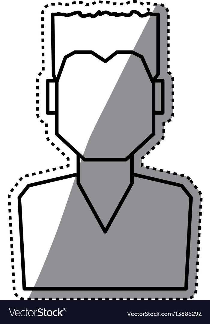 Man Faceless Profile Royalty Free Vector Image 2417