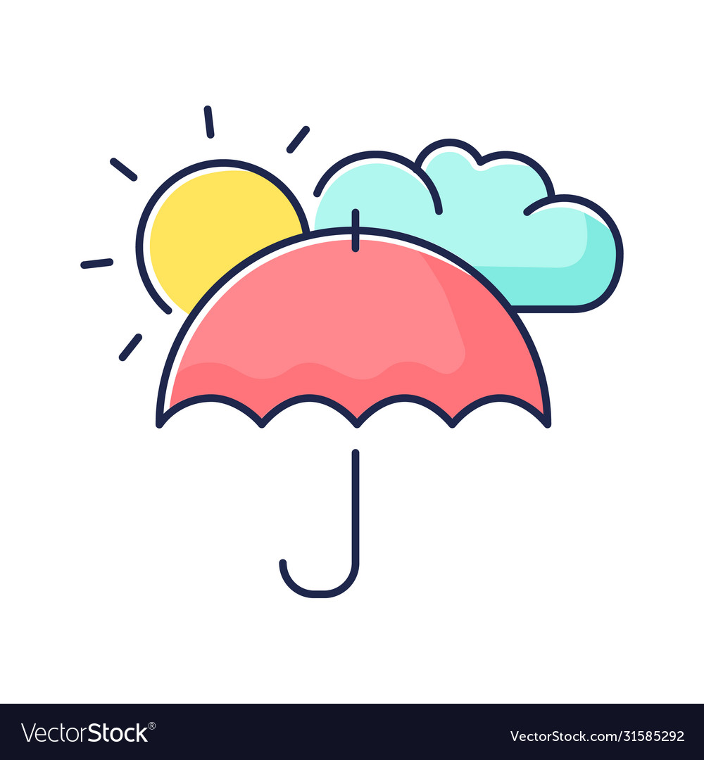 Meteorology rgb color icon Royalty Free Vector Image