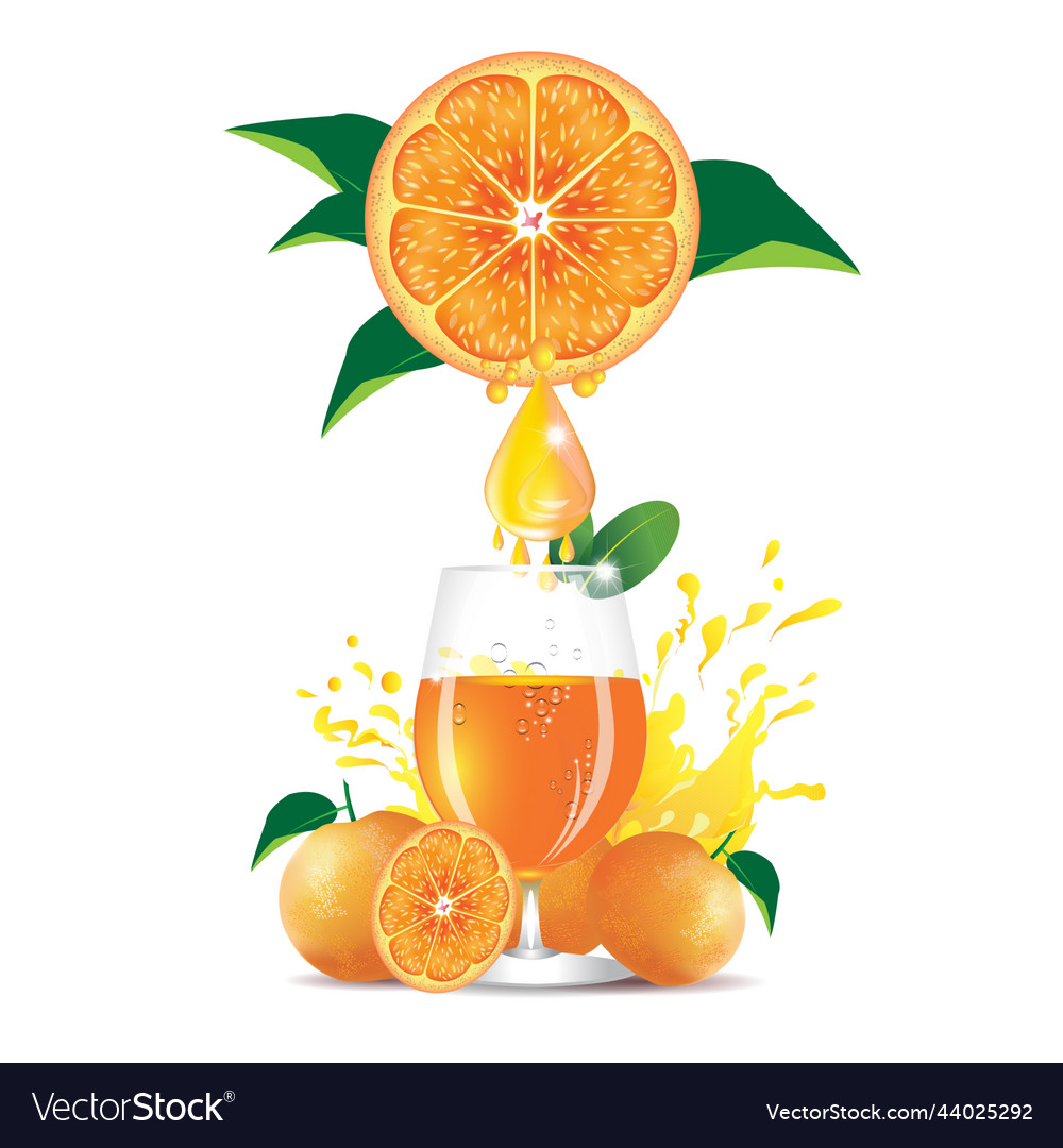 Orange juice art