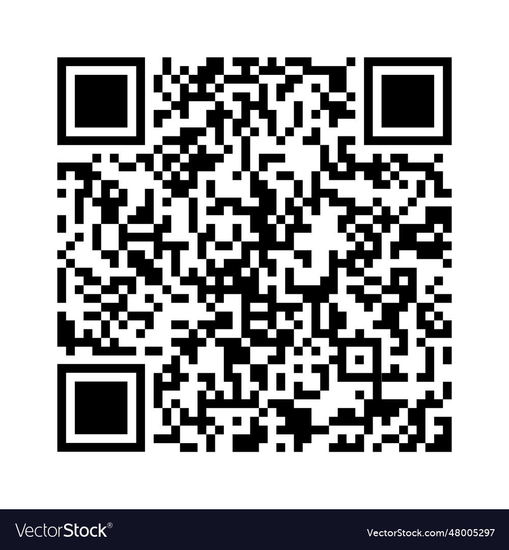 Black white qr code quick response code Royalty Free Vector