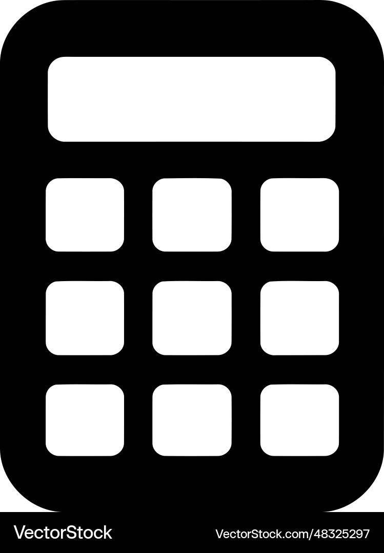 Calculate icon Royalty Free Vector Image - VectorStock