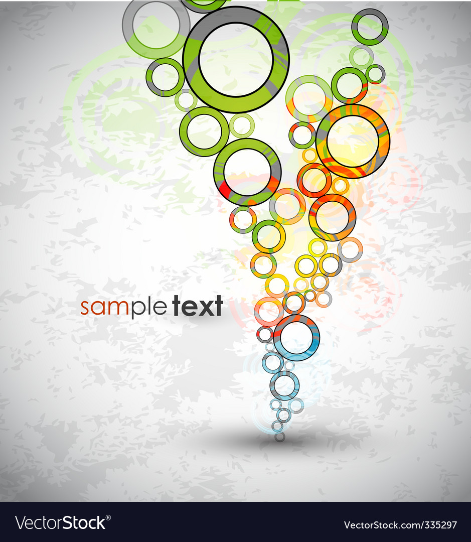 Contemporary bubble background