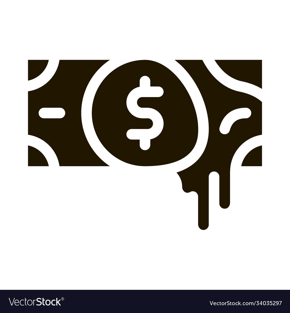 Exposing fake money icon glyph