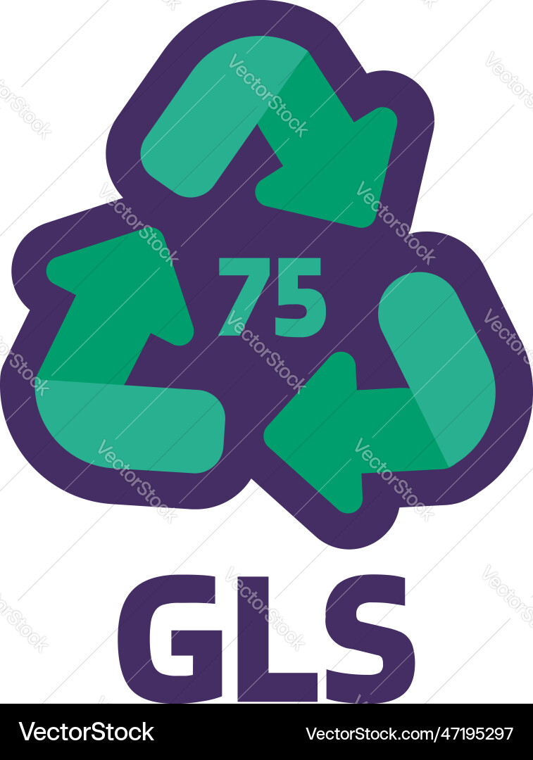 Marking information gls industrial sign Royalty Free Vector