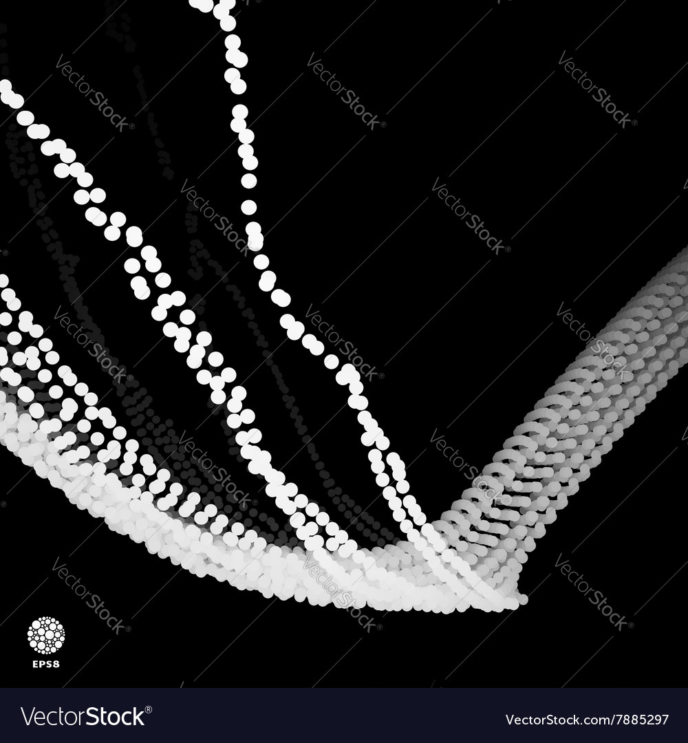 Techno abstract background with dots