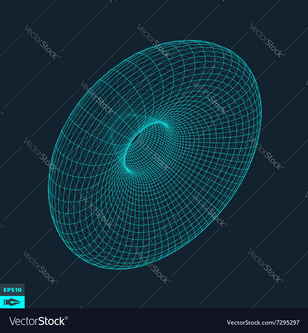 Torus molecular lattice connection structure 3d